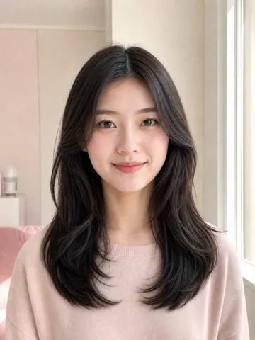 Women AI Hairstyle Changer preview: Butterfly layers