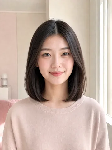 Women AI Hairstyle Changer preview: Collarbone lob