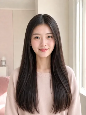 Women AI Hairstyle Changer preview: Sleek long hair