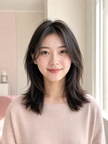 Women AI Hairstyle Changer preview: Soft wolf cut