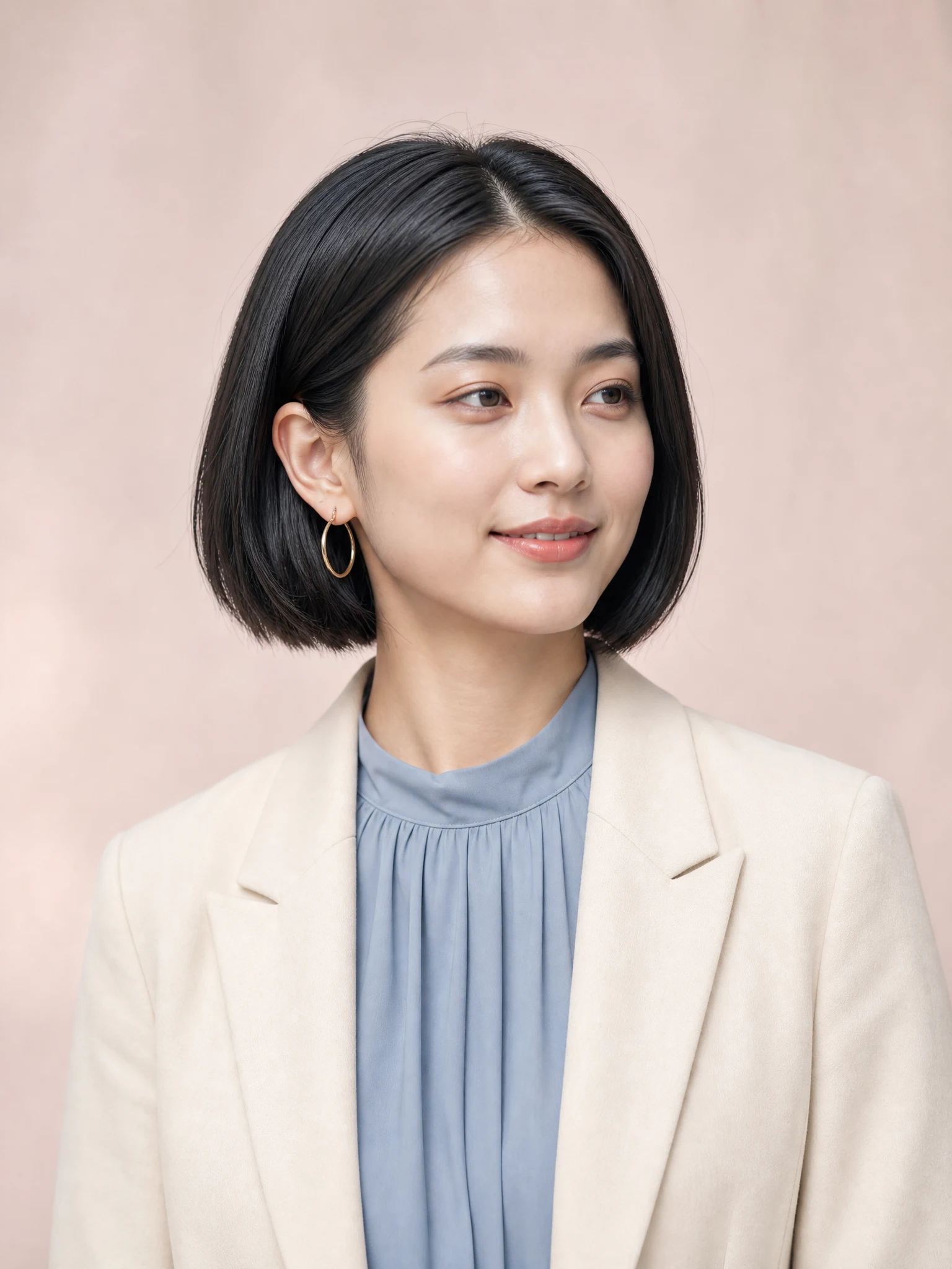 Professional Japanese woman portrait created with the AI Headshot Generator